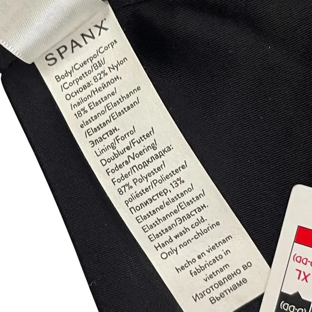 NWT Spanx All-In-One Wireless Bra - Size M Cup D-DD - Black - New With Tags